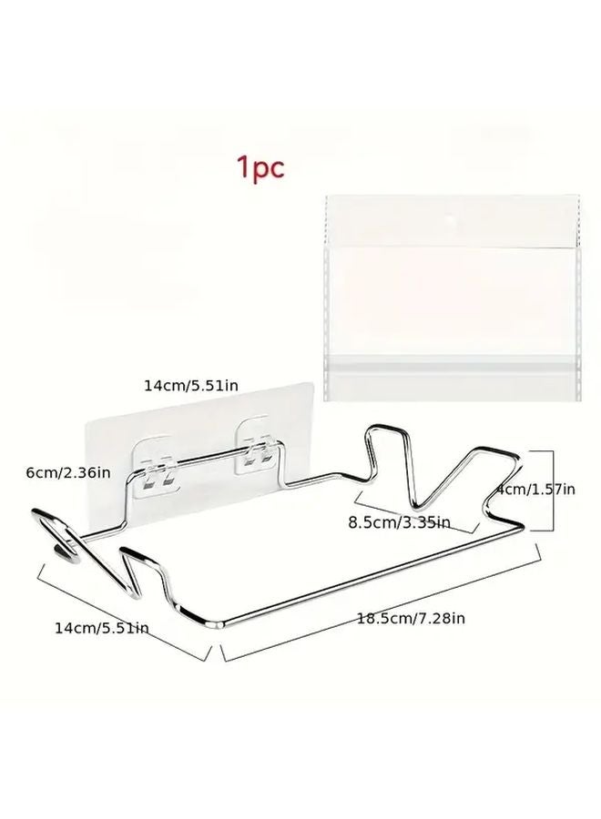 Stainless Steel Wall Mounted Garbage Bag Holder No Punch Plastic Bag Organizer 1pc - Image 4