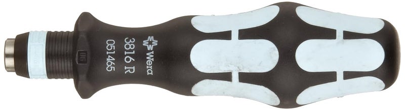 05051465001 Kraftform 3816 R Stainless Steel Hexagon Bitholding Screwdriver, Rapidator Quick-Release Chuck, 1/4"Head, 119mm Blade Length, Black