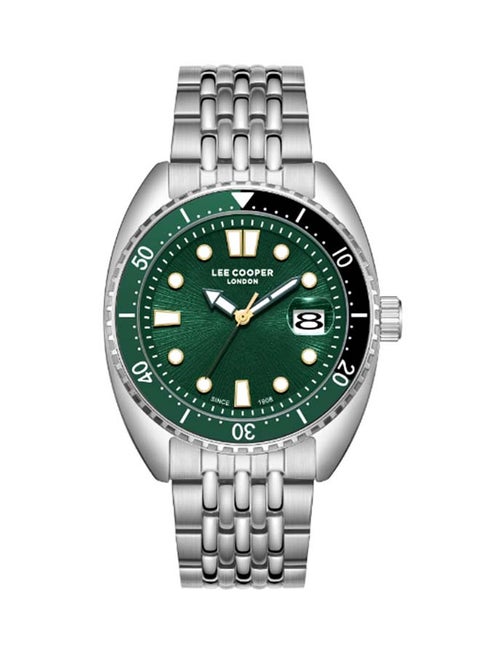 Men Analog Dark Green Dial Watch - LC07997.370