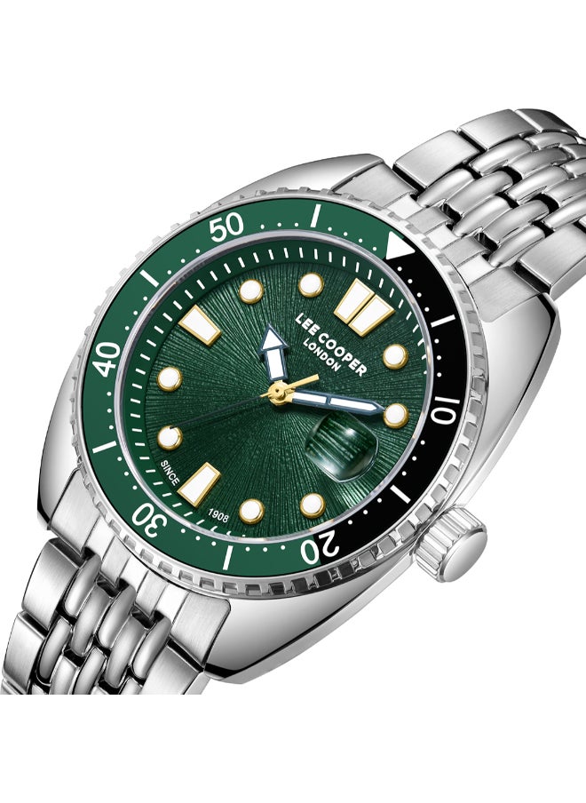 Lee Cooper - Men Analog Dark Green Dial Watch - LC07997.370 - Image 1