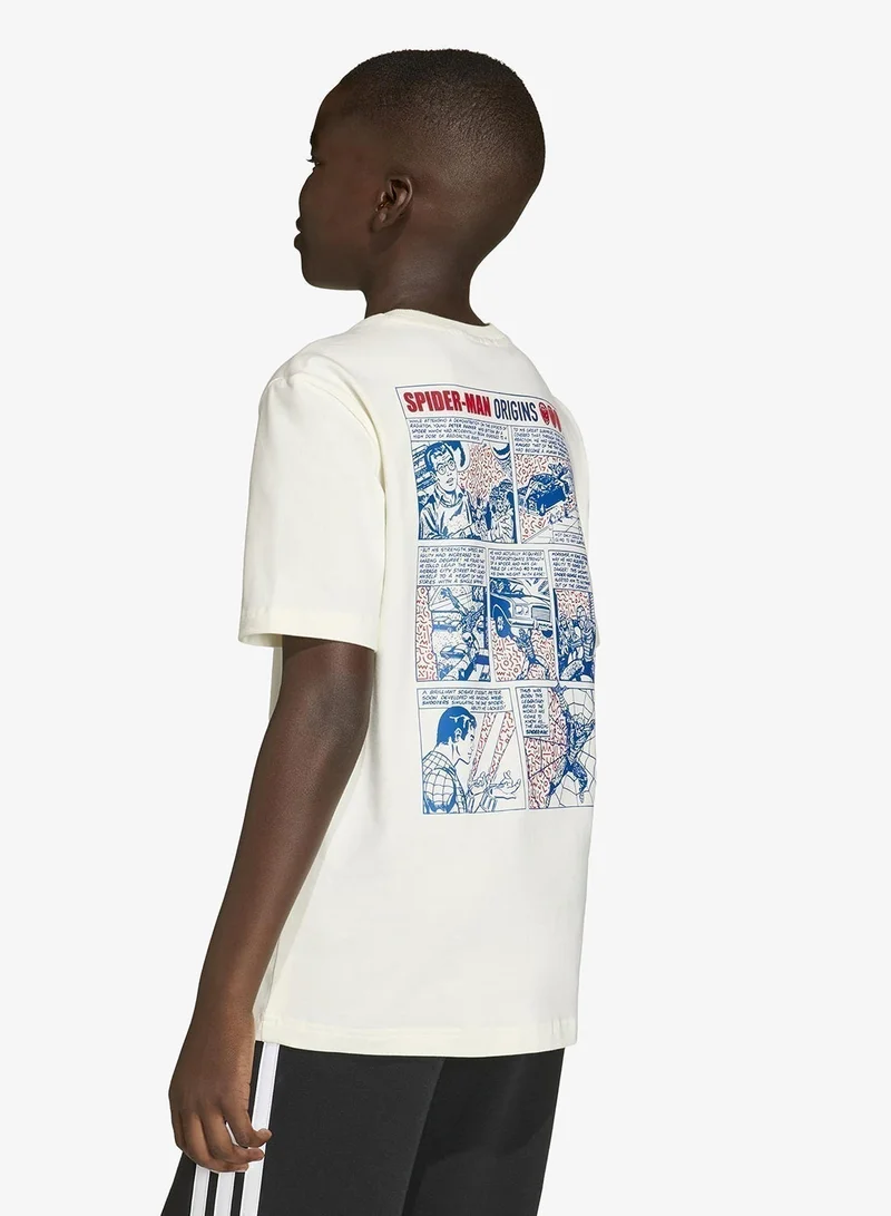 Adidas Youth Marvel Spider Man Graphic T-Shirt