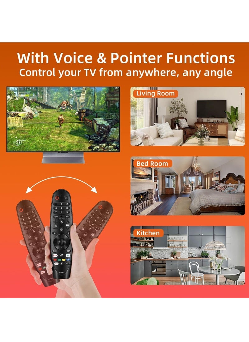 ELTRAZONE - LG Remote for LG Smart TV from 2019-2022. for Magic LG TV Remote Replacement MR20GA with Voice and Pointer Function. for LG WebOS ThinQ AI UHD OLED 4K Models. 2-Year Full Warranty with Battery - Image 1