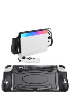 Switch OLED Case Compatible with Nintendo Switch OLED, Dockable Case for Nintendo Switch OLED, Unique Upgraded Designed, Comfortable & Ergonomic TPU Grip Case for Joy-Con Controller