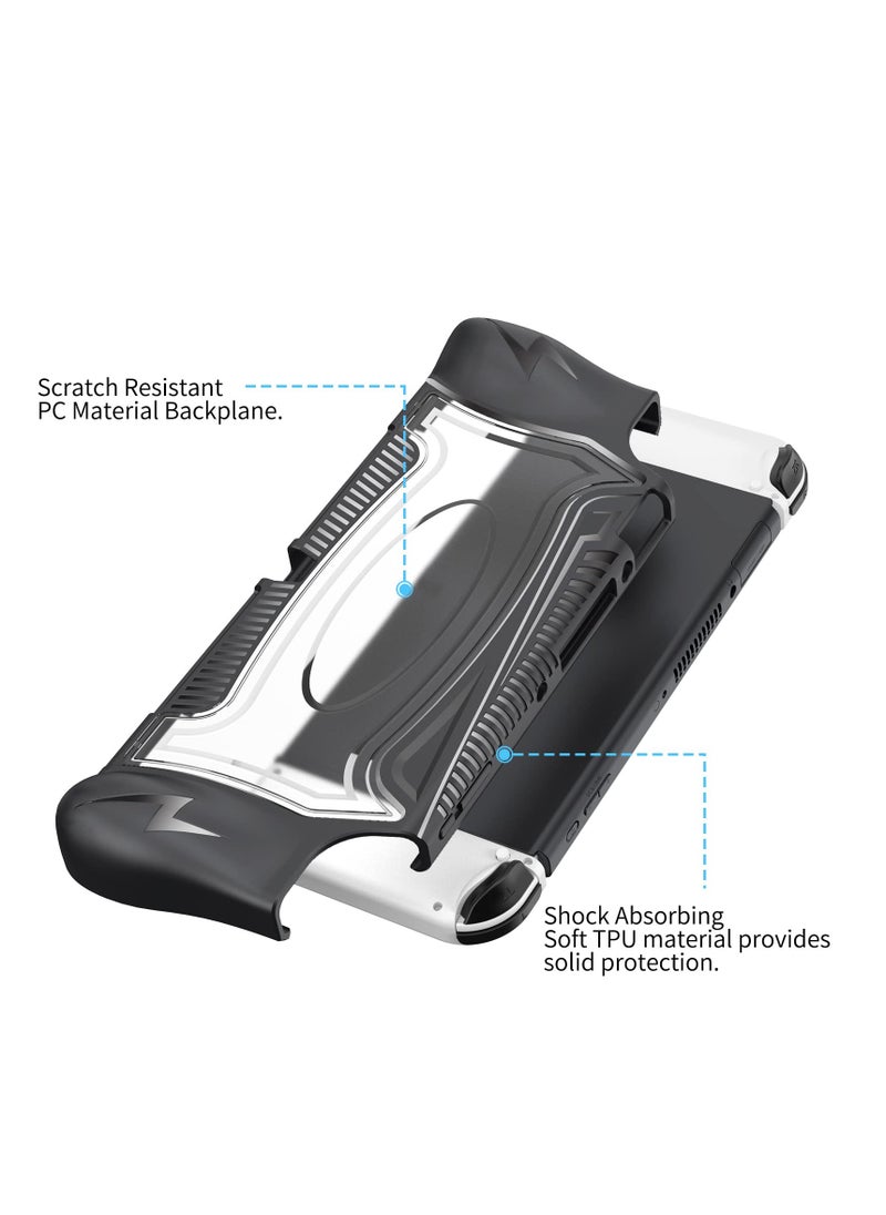Excefore - Switch OLED Case Compatible with Nintendo Switch OLED, Dockable Case for Nintendo Switch OLED, Unique Upgraded Designed, Comfortable & Ergonomic TPU Grip Case for Joy-Con Controller - Image 1