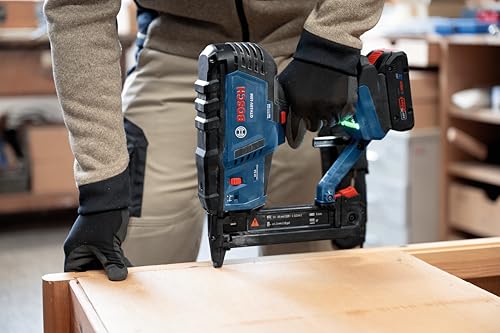 BOSCH GTH18V-18MN 18V Brushless 18-Gauge Narrow Crown Stapler - Cordless, Powerful, and Precise for Furniture, Upholstery, and Cabinetry Applications (Bare Tool) - Image 3