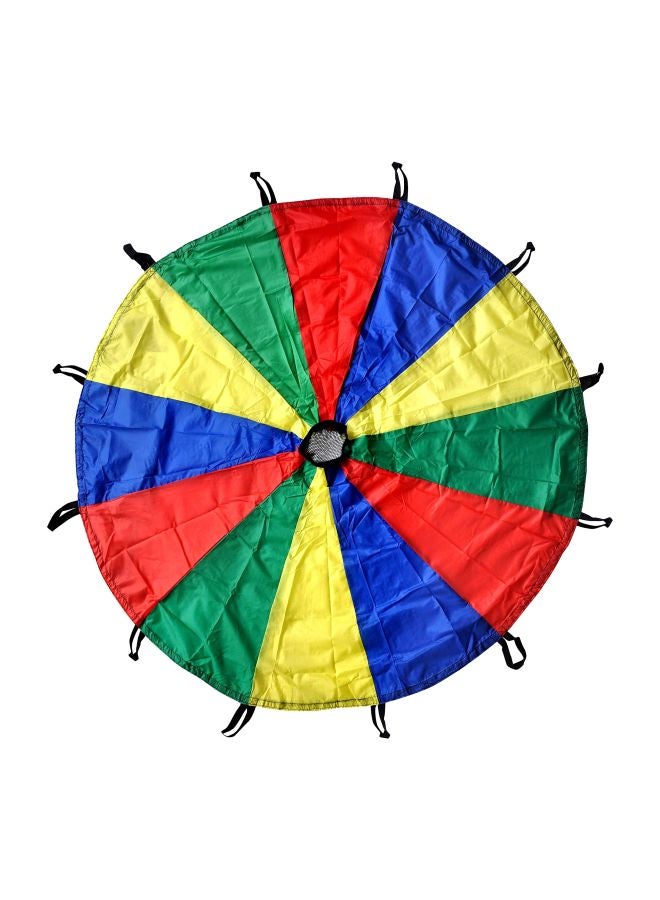 GSi Kids Play Parachute Rainbow Parachute Toy Tent Game for Children Gymnastics Cooperative Play and Outdoor Playground Activities (12 Feet) - Image 1