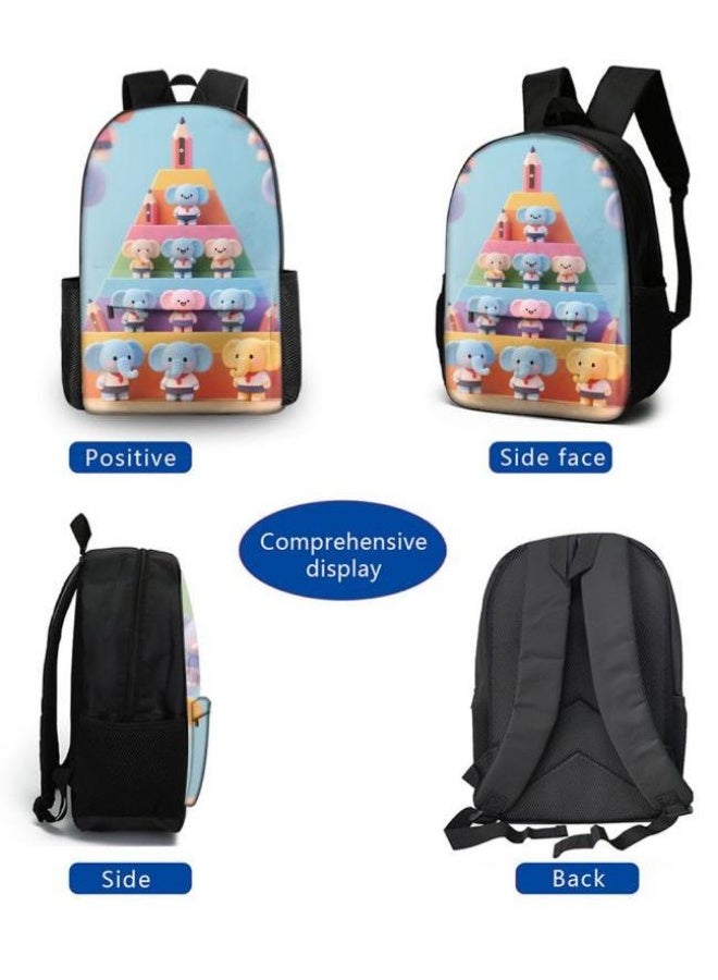 Bright Li Fire Cute and practicality coexist! Three-piece cartoon bags loved by children and teenagers (available for students, children, friends on outings, mountain climbing, schooling, etc.) - 66  - Image 3