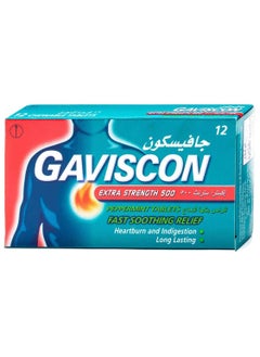 GAVISCON Fast Soothing Peppermint Relaxing Relief - 16 Tablets 