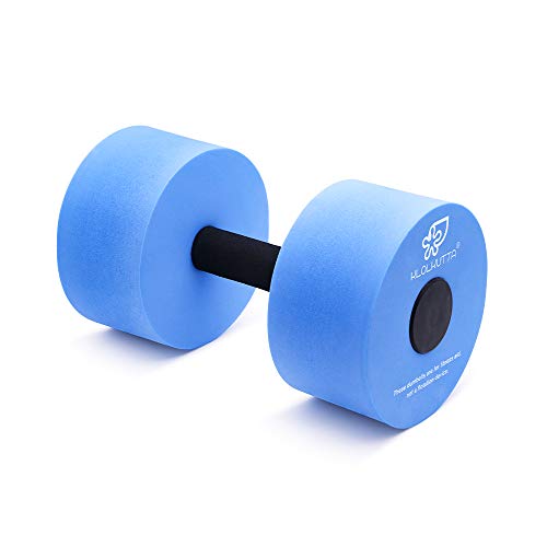 KLOLKUTTA Water Dumbbells, Blue Aqua Dumbbells Set High-Density EVA-Foam Dumbell Resistance for Water Aerobics Fitness and Pool Exercises - Image 5