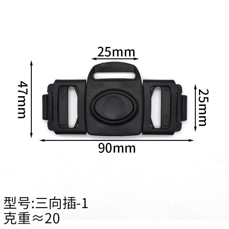 Supply Children'S Car Multi-Directional Buckle Four-Way Adjustable Plastic Buckle Reflective Vest Connection Side Buckle Clip - Image 1