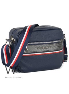 Tommy Hilfiger Plus Tommy Hilfiger Leather Crossbody Shoulder Navy Blue Men Bag  - Image 2