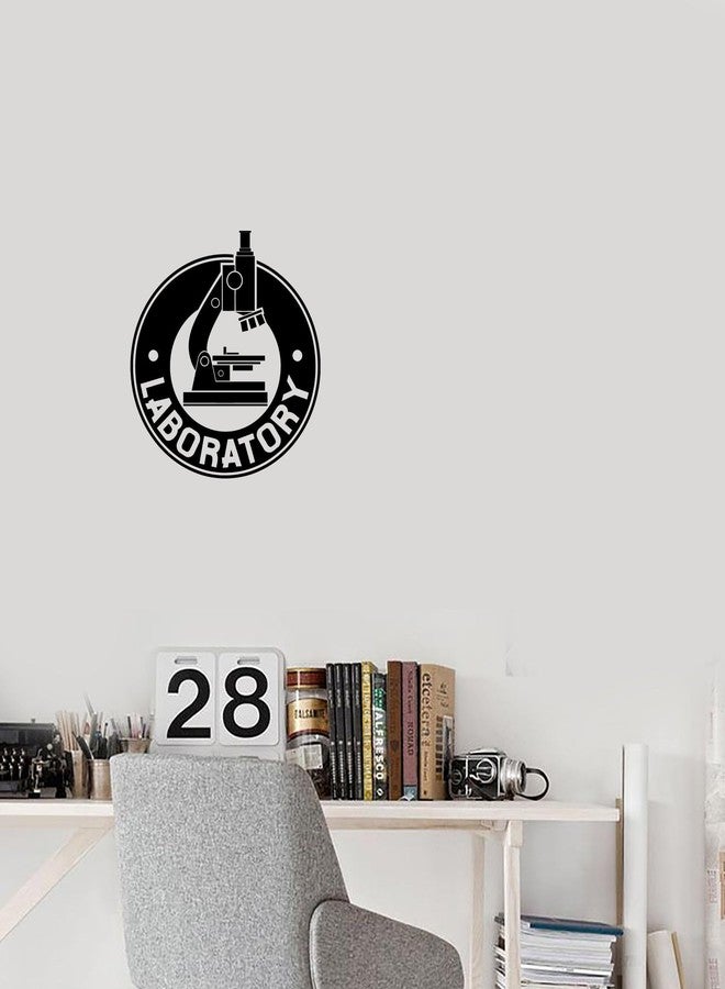 SnappySticker Microscope Science Office Wall Sticker for Bedroom Living Room Office ? Large Removable Waterproof Vinyl Wall Decal ? Home Decor Sticker Size: 27 X30