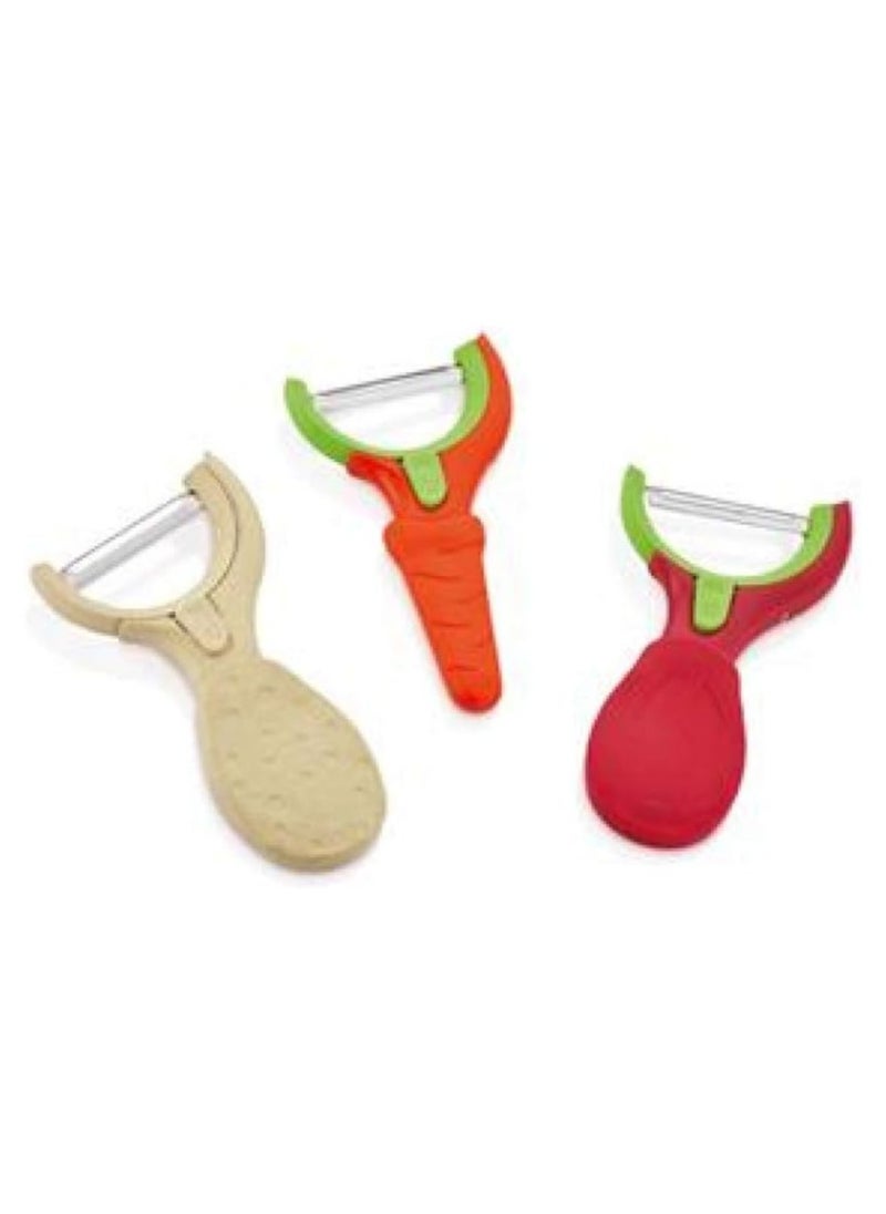 Generic - Q-Lux  Serrated Vegetable Peeler, Tomato Design - Image 1