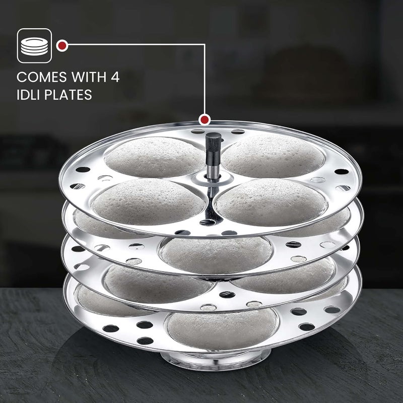 Judge by Prestige Stainless Steel Idli Cooker with 4 Plates,1 Liters - Image 5