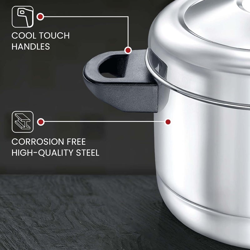 Judge by Prestige Stainless Steel Idli Cooker with 4 Plates,1 Liters - Image 4