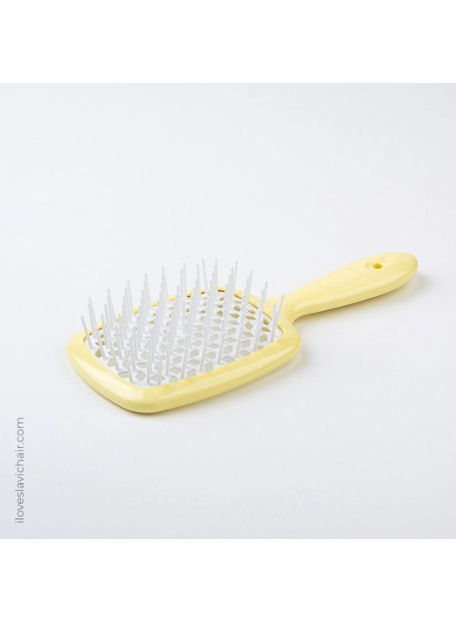 Two Color Super Brush YellowOrange Unisex Hairbrush - Image 2