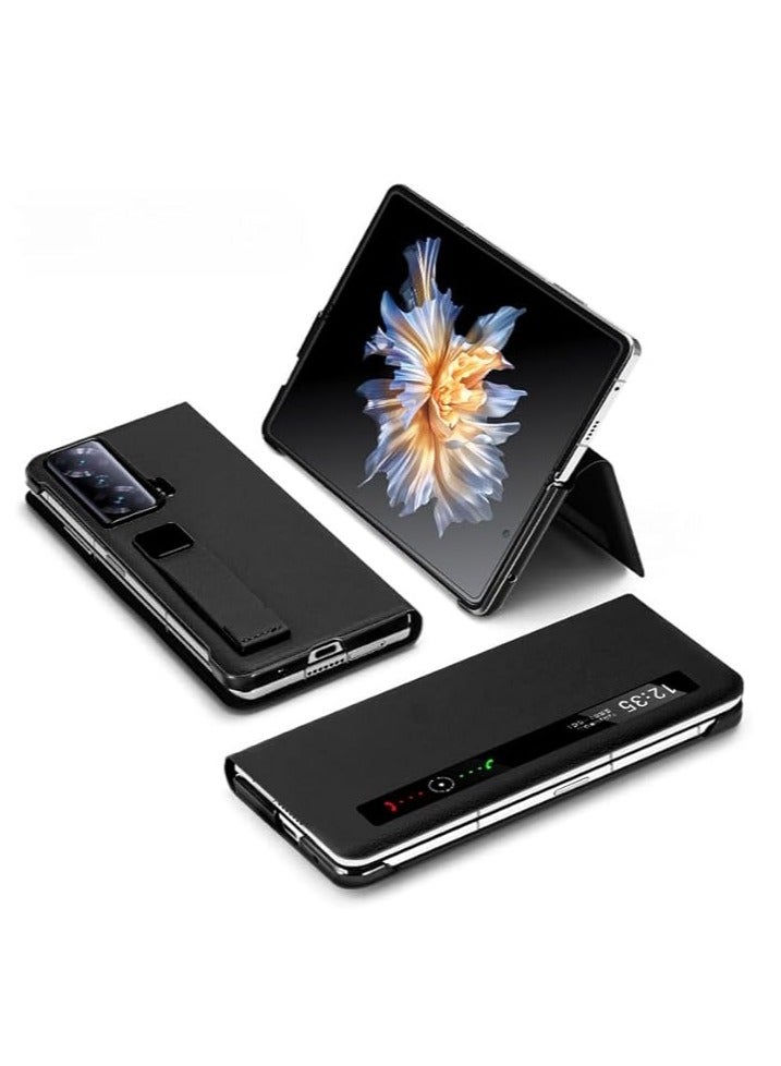 general Compatible with Huawei Honor Magic VS/V2/VS2 phone case, folding screen wristband bracket leather smart case case - Image 1