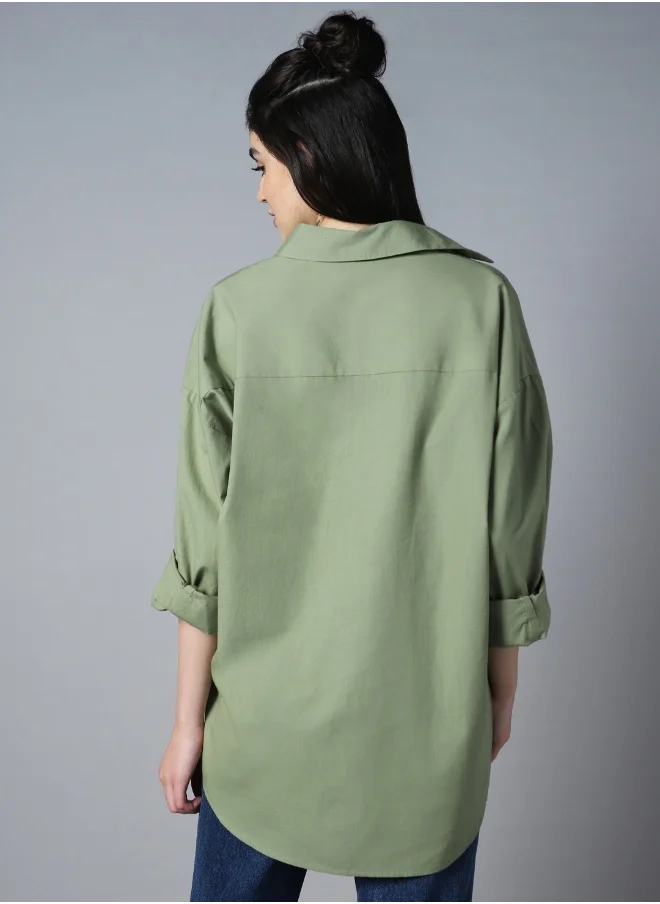 هاي ستار Women Green Shirts