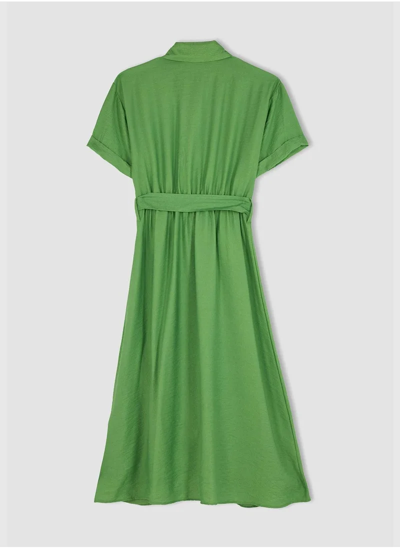 DeFacto Woman Short Sleeve Woven Dress