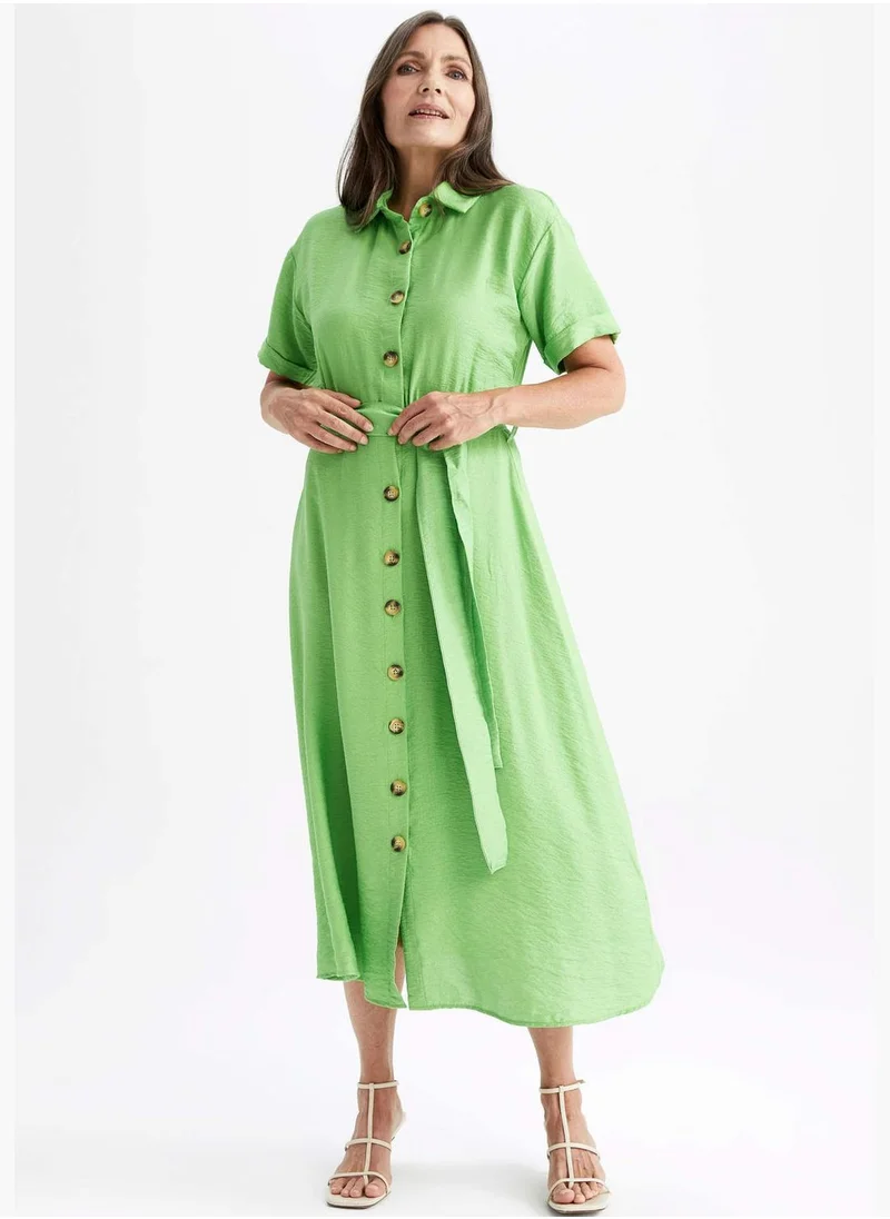DeFacto Woman Short Sleeve Woven Dress