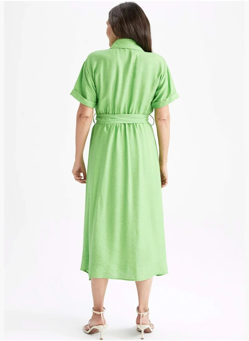 DeFacto Woman Short Sleeve Woven Dress