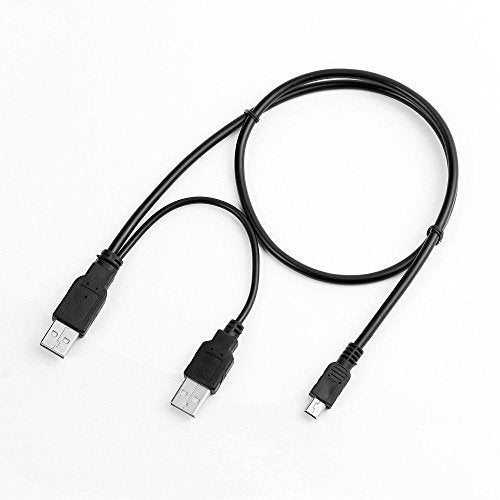 MaxLLTo™ USB Y Charger Data Cable Cord for EMC Iomega eGo USB 2.0 Portable Hard Drive HDD - Image 5