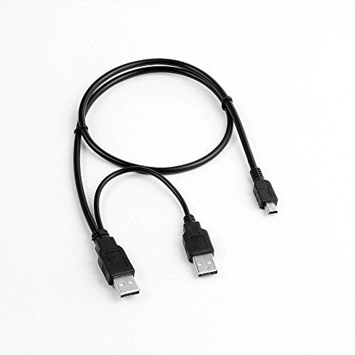 MaxLLTo™ USB Y Charger Data Cable Cord for EMC Iomega eGo USB 2.0 Portable Hard Drive HDD - Image 1