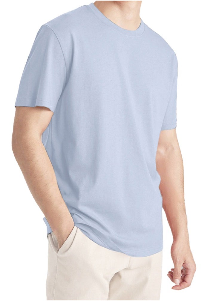 Nileton Relaxed Fit T-shirt For Men – Cotton - Half Sleeves Crew Neck Tee  - Image 1