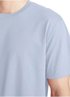 Nileton Relaxed Fit T-shirt For Men – Cotton - Half Sleeves Crew Neck Tee  - Image 3