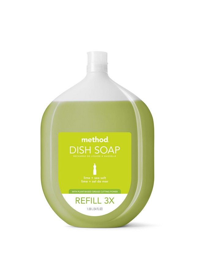 Method Dish Soap Refill Lime + Sea Salt Recylable Bottle Biodegradable Formula Tough On Grease 54 Fl Oz (Pack Of 1) - Image 1