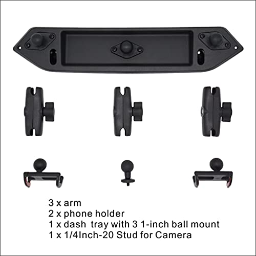Voswitch JL201 Phone Mount Pack for Jeep Wrangler JL JLU 2018 to 2023 and Gladiator 2020 to 2023 - Image 4