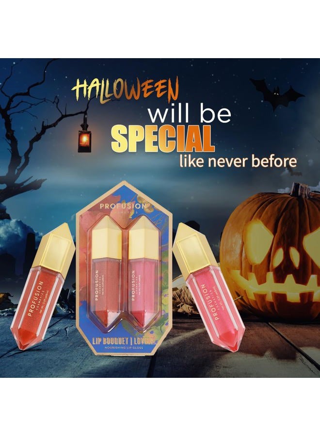 Profusion Cosmetics Lip Bouquet Nourishing Lip Gloss, Achieve Bewitching Halloween Pout with This Soft Matte Finished Hydrating Duo - Image 4