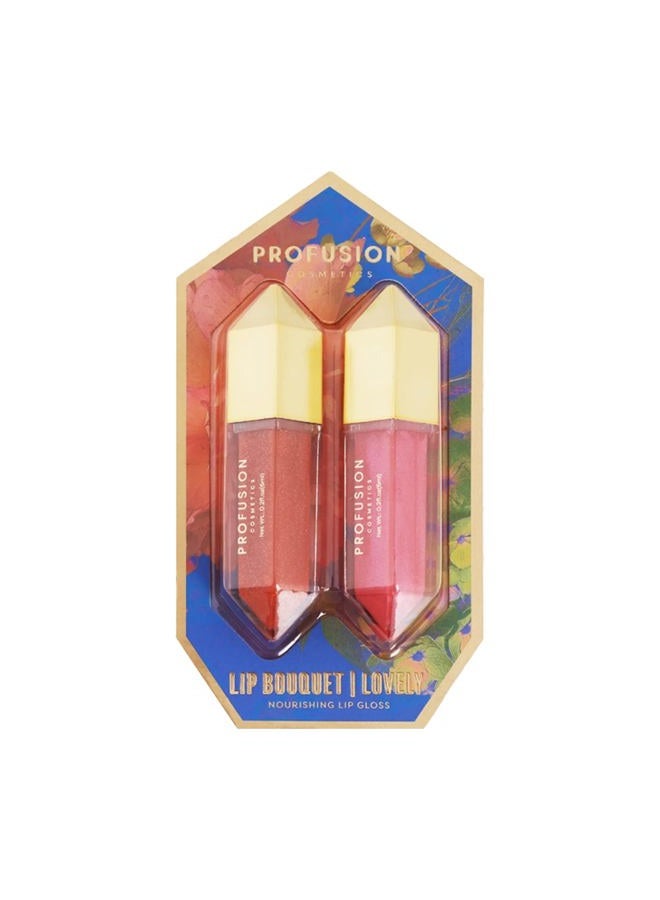 Profusion Cosmetics Lip Bouquet Nourishing Lip Gloss, Achieve Bewitching Halloween Pout with This Soft Matte Finished Hydrating Duo - Image 2
