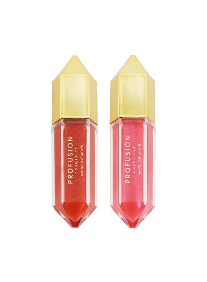 Profusion Cosmetics Lip Bouquet Nourishing Lip Gloss, Achieve Bewitching Halloween Pout with This Soft Matte Finished Hydrating Duo - Image 1