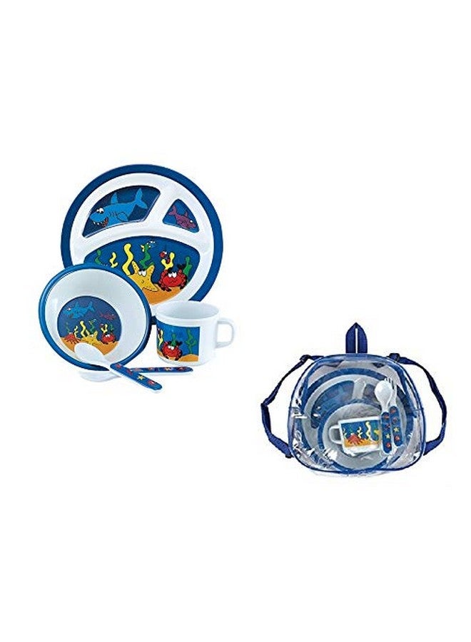 Rin Under The Sea 5 Piece Children's Melamine Mealtime Set - Image 3