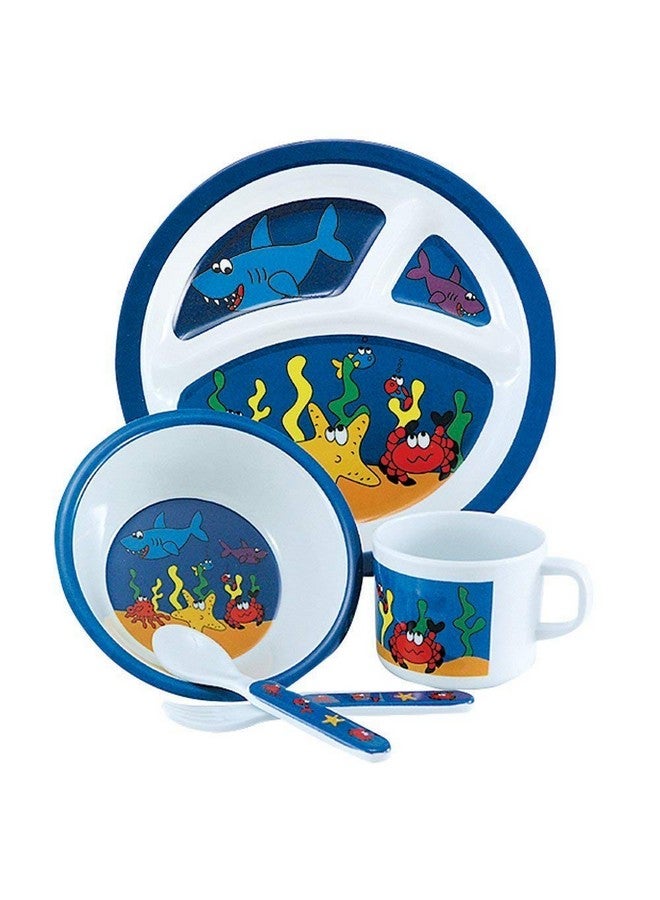 Rin Under The Sea 5 Piece Children's Melamine Mealtime Set - Image 2