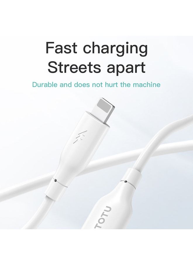 Totu TOTU CB-3 Series USB-C / Type-C to USB-C / Type-C Fast Charge Data Cable, Length:1m(White)  - Image 2