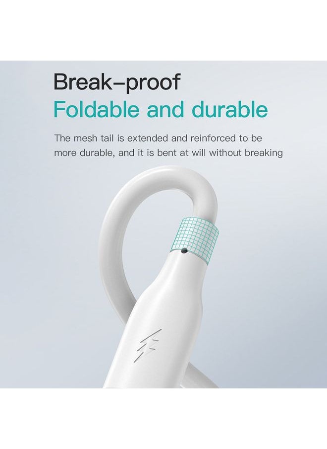 Totu TOTU CB-3 Series USB-C / Type-C to USB-C / Type-C Fast Charge Data Cable, Length:1m(White)  - Image 5