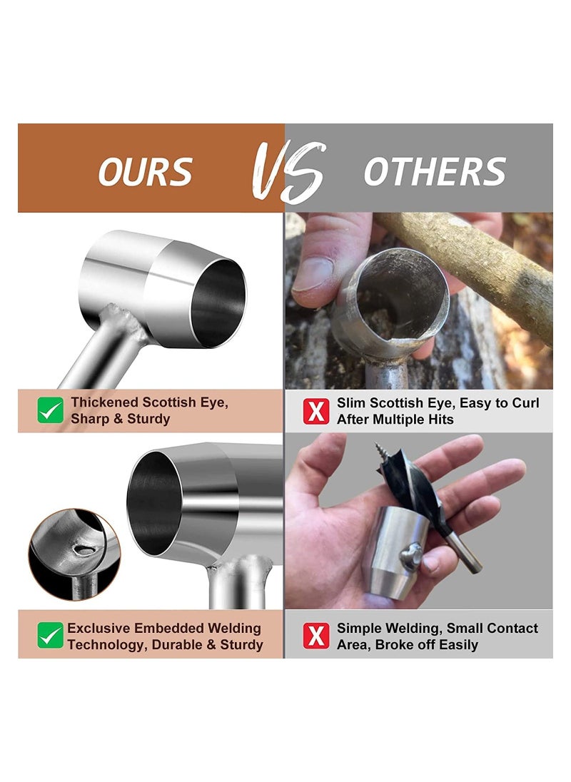 Generic Bushcraft Gear for Survival, Bushcraft Gear and Manual Auger, Manual Hole Maker for Camping and Outdoor Backpacking Gear  - Image 4