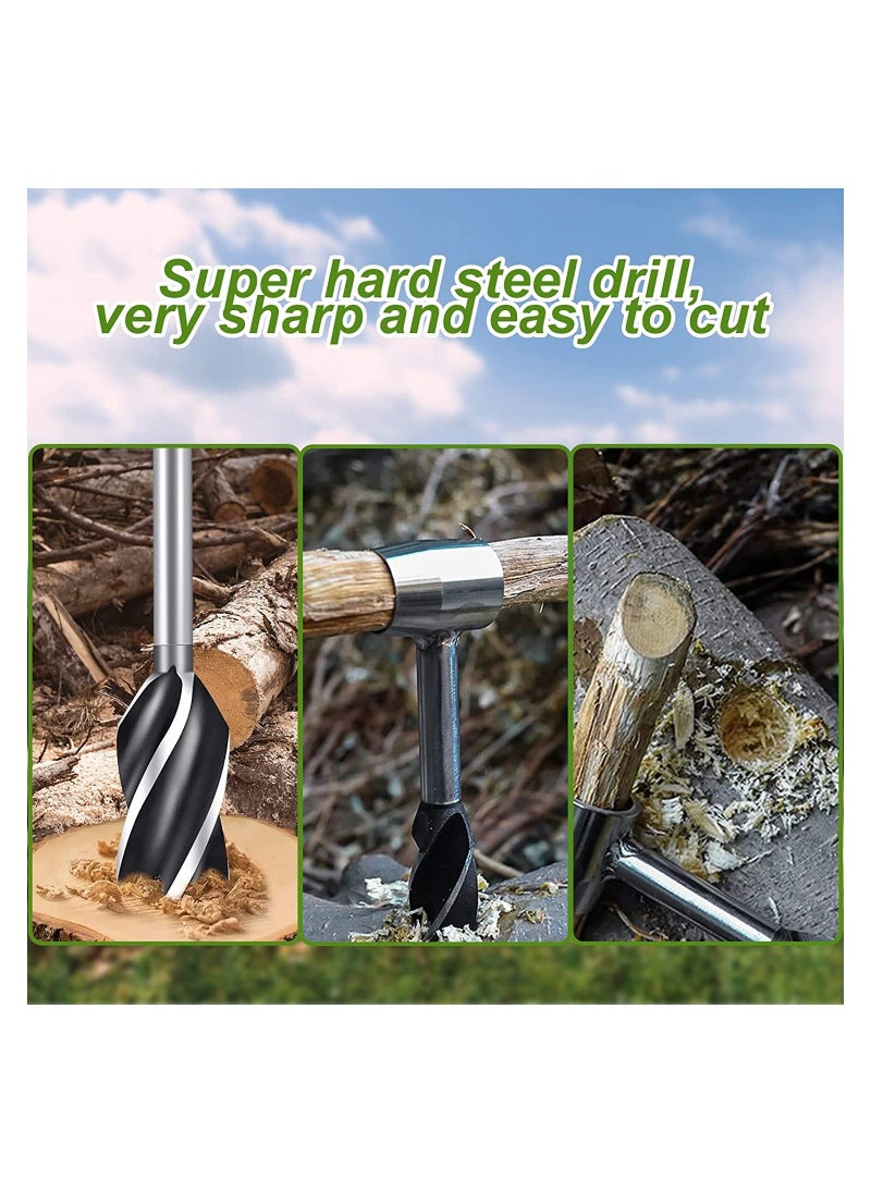 Generic Bushcraft Gear for Survival, Bushcraft Gear and Manual Auger, Manual Hole Maker for Camping and Outdoor Backpacking Gear  - Image 5