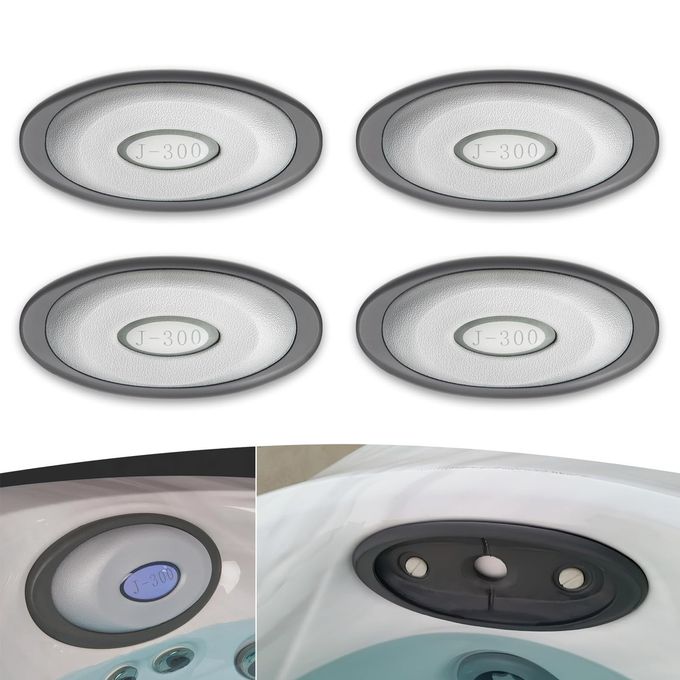 2472824 Spa Oval Pillow Insert Back Mount with LED Compatible Insert Fit for 2014 Jacuzzi J300 Series hot tubs 4Pack