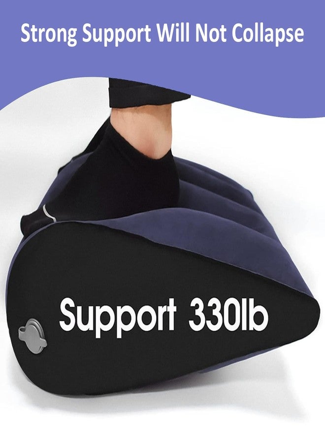 Prosixtoy وسادة رفع الساقين بروسيكستوي سريعة النفخ والتفريغ (زرقاء) - Image 5