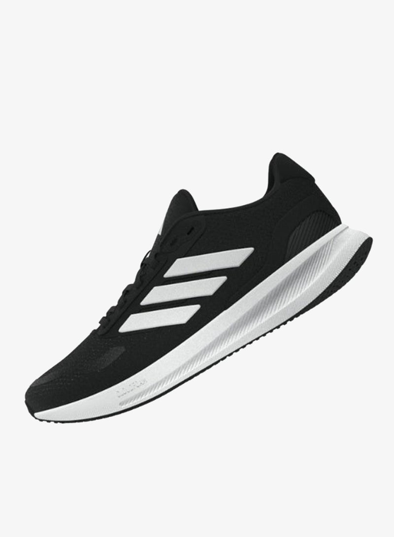 اديداس أديداس ران فالكون 5 عريض للرجال أسود - Image 4