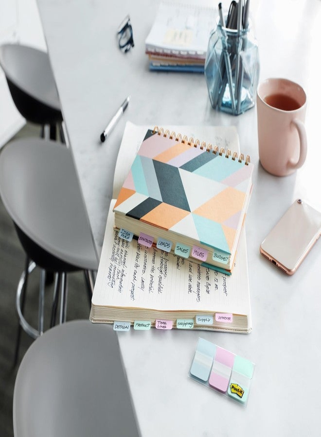 بوست-إت علامات لاصقة من نوع Post-it، مقاس 2 بوصة × 1.5 بوصة، 5 مجموعات من علامات الكتب بألوان متنوعة لوضع علامات مرجعية، وتدوين الملاحظات، والقراءة، والتذكيرات، ألوان أصفر، أحمر، أخضر، أزرق، وبرتقالي (إجمالي 30 علامة) - Image 2