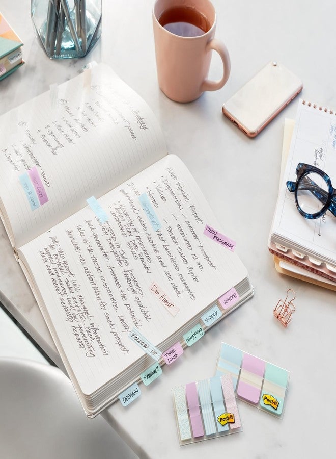 بوست-إت علامات لاصقة من نوع Post-it، مقاس 2 بوصة × 1.5 بوصة، 5 مجموعات من علامات الكتب بألوان متنوعة لوضع علامات مرجعية، وتدوين الملاحظات، والقراءة، والتذكيرات، ألوان أصفر، أحمر، أخضر، أزرق، وبرتقالي (إجمالي 30 علامة) - Image 3