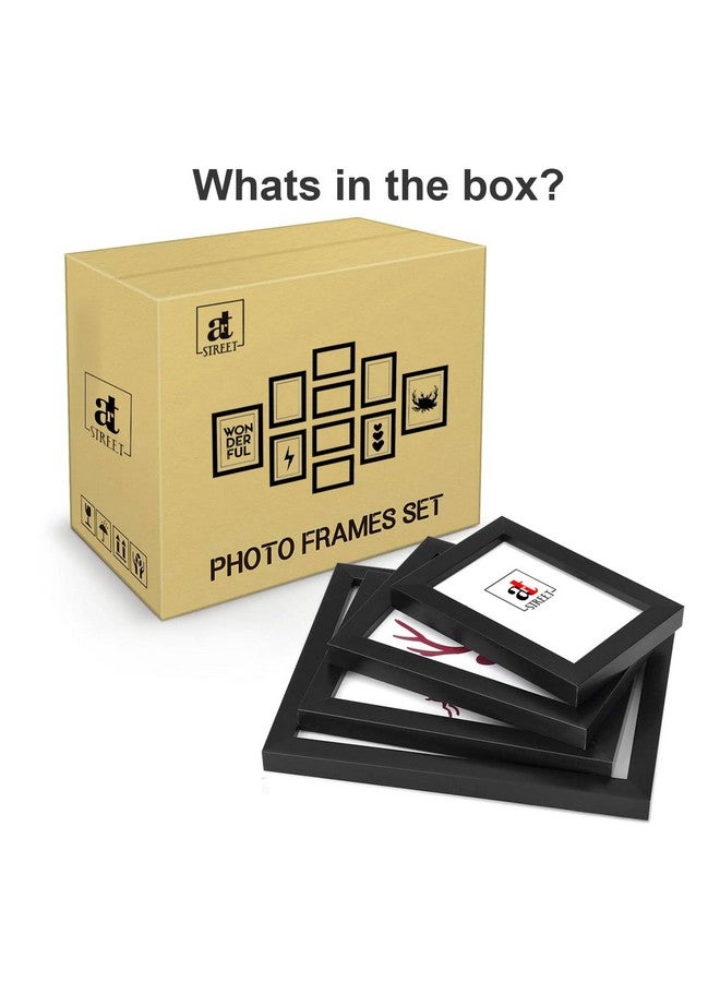 Art Street Photo Frames for Home Décor Set of 9 White Wall Photo Frames for Living Room Decoration (Size - 8 x 8 Inches) - Image 5