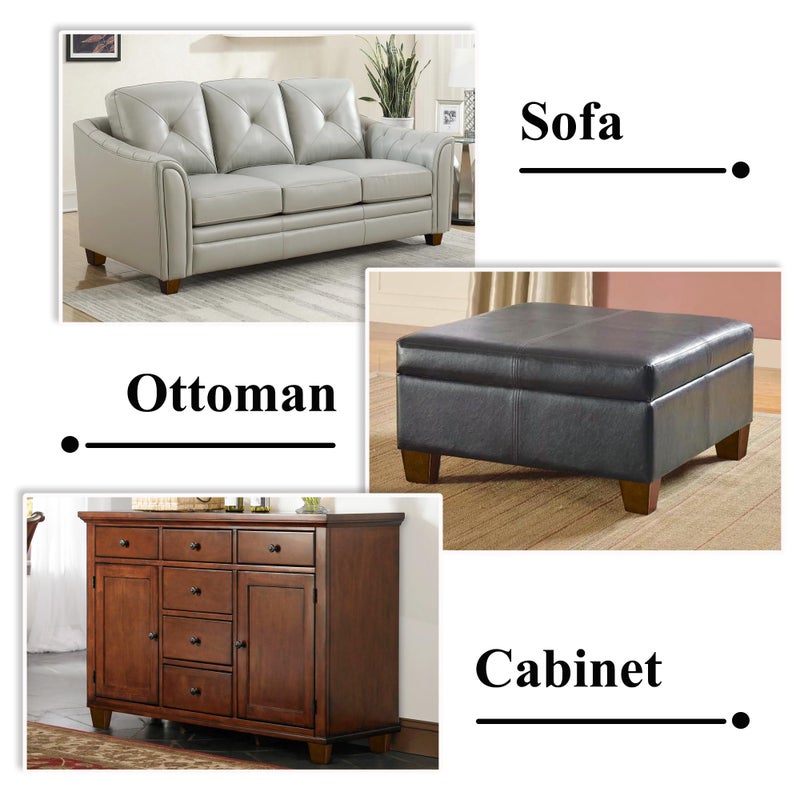 AORYVIC 3 inch Furniture Legs Wood Sofa Legs, Universal Couch Legs Bed Risers Replacement Dresser Legs for Futon, Ottoman, Love Seat, Easy to Install, for U.S.Made and Other Furniture - Image 4