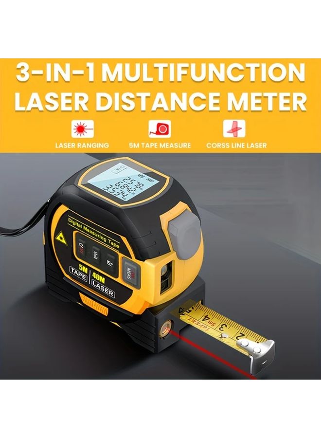 High Precision Laser Rangefinder 100m Laser Ranging 5m Steel Tape Measure - Image 2