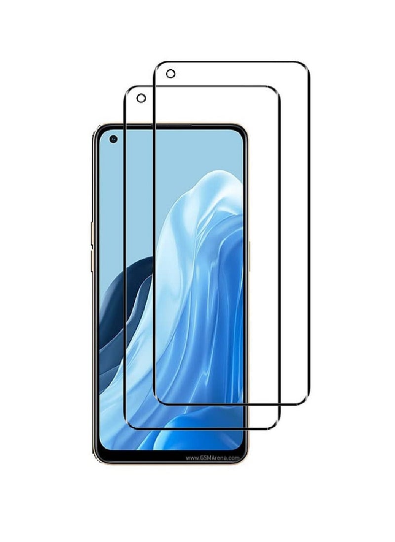 Super 2 Pieces  Tempered Glass Screen Protector Clear Designed For Oppo F21 Pro Full Screen Coverage And Bubble Free - Image 1