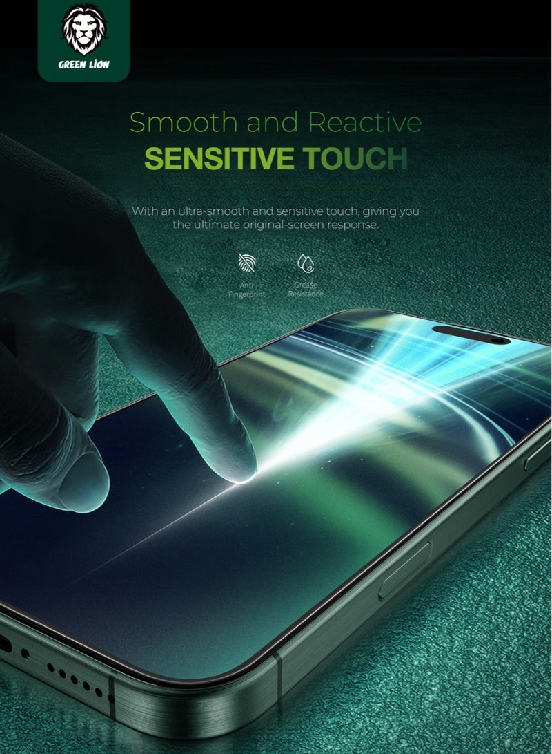 GREEN LION iPhone 16 Screen Protector / Diego Pet Privacy Full Curved Glass / Anti Peeping / Anti Fingerprint / Anti Scratch / Anti Shatter Soft Edge / Grease Resistance / Highly Responsive - Black Edge/Privacy - Image 1